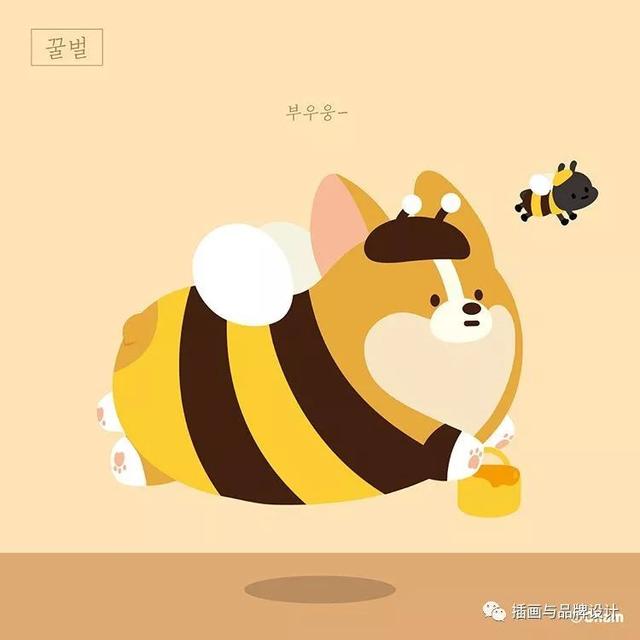治愈系的可愛動物插畫（插畫韓國插畫師的100隻肥萌小甜狗）65