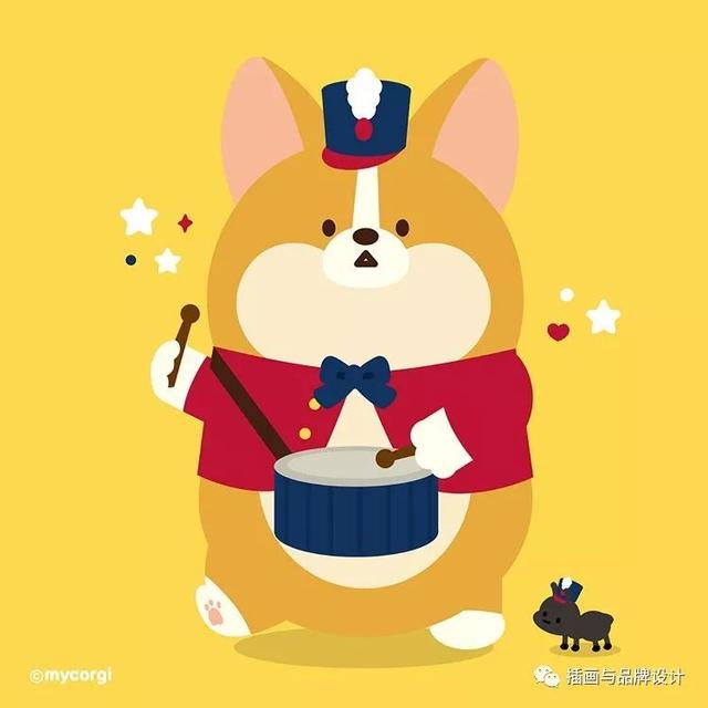 治愈系的可愛動物插畫（插畫韓國插畫師的100隻肥萌小甜狗）66