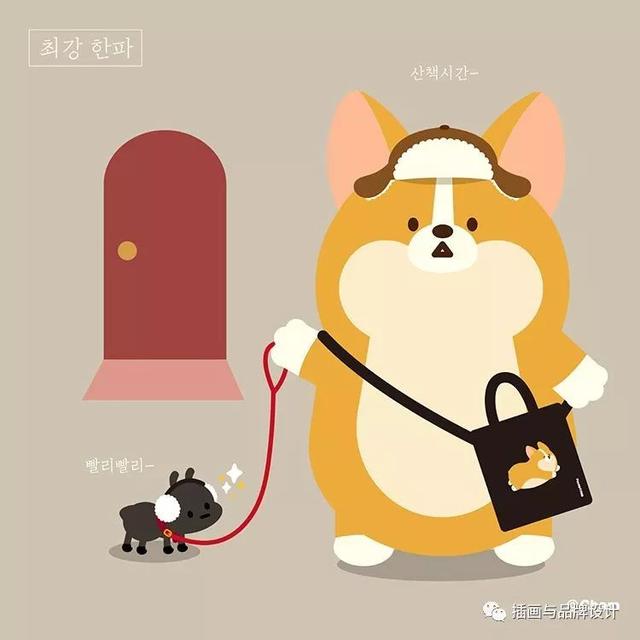 治愈系的可愛動物插畫（插畫韓國插畫師的100隻肥萌小甜狗）69