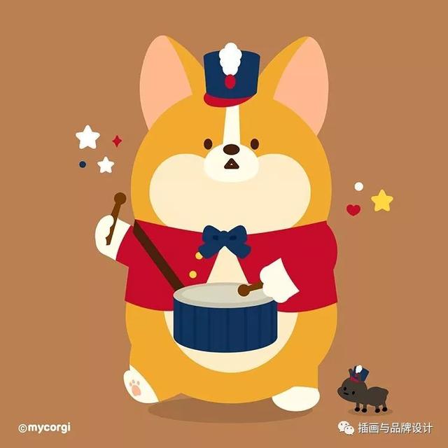 治愈系的可愛動物插畫（插畫韓國插畫師的100隻肥萌小甜狗）73
