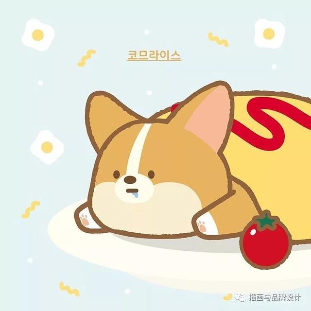治愈系的可愛動物插畫（插畫韓國插畫師的100隻肥萌小甜狗）86