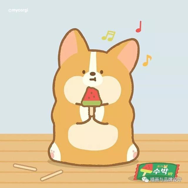 治愈系的可愛動物插畫（插畫韓國插畫師的100隻肥萌小甜狗）91