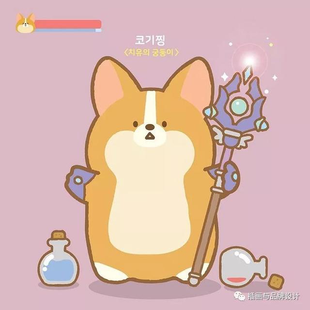 治愈系的可愛動物插畫（插畫韓國插畫師的100隻肥萌小甜狗）95