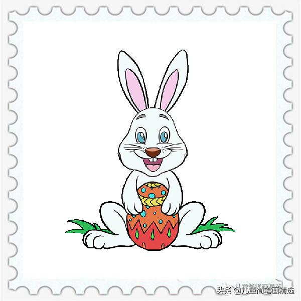 簡單又可愛的簡筆畫小兔子怎麼畫（兒童簡筆畫精選-如何畫一隻歡樂的小兔子）10