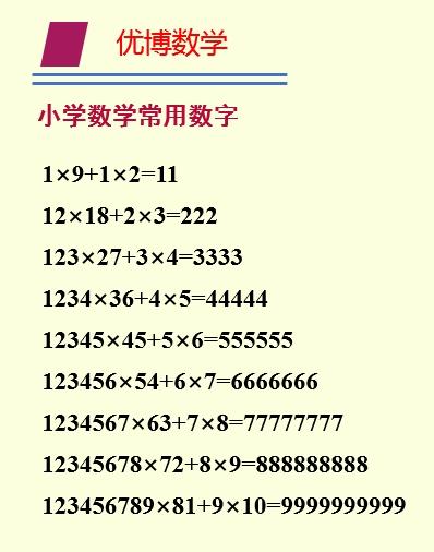 小學數學常見數字（小學階段常用的數字）13