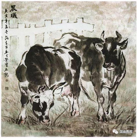 牛的國畫筆法（國畫教程牛的畫法）9