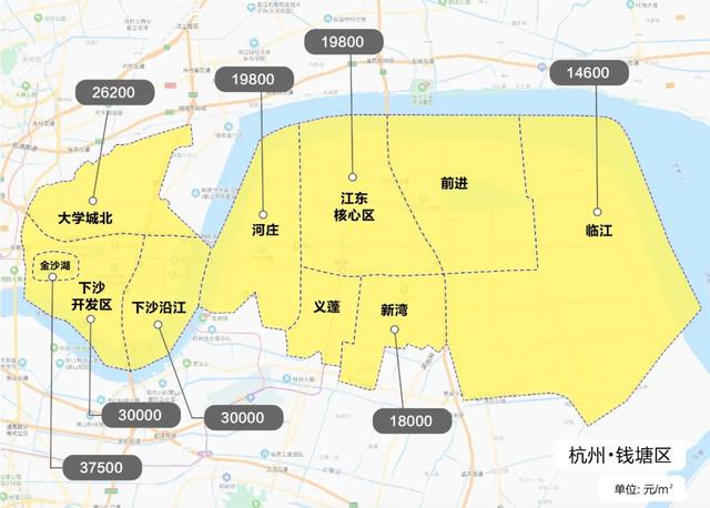 杭州10區最新限價（杭州最新區劃闆塊限價地圖出爐）5