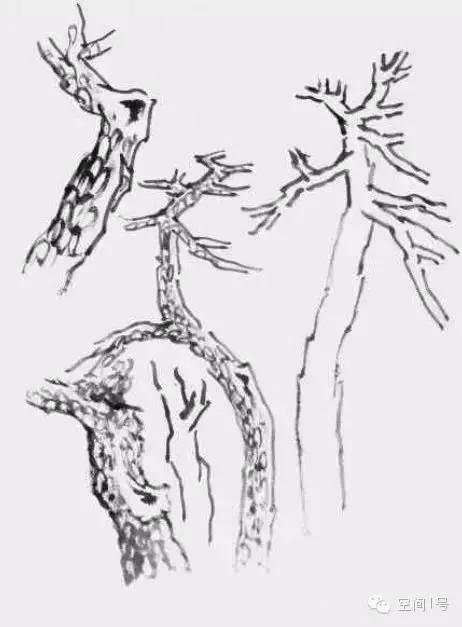 山水畫松樹的畫法步驟圖（書畫聯盟圖文示範教程）2