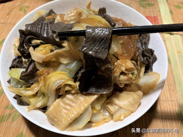 四川最好吃的白菜豆腐粉條（好吃的人造蛋白肉炖白菜粉條）12