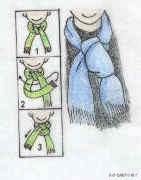 圍巾的圍法與技巧（圍巾的N種圍法）8