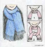 圍巾的圍法與技巧（圍巾的N種圍法）6