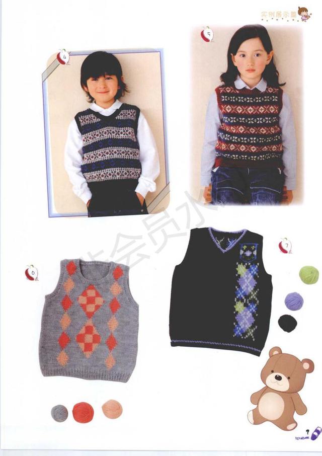 簡單兒童毛衣編織教程完整版（超級全的兒童毛衣編織圖案）3