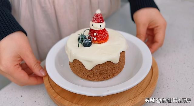 聖誕節生日蛋糕教程（2款聖誕傾情系列4寸雪人蛋糕教程）2