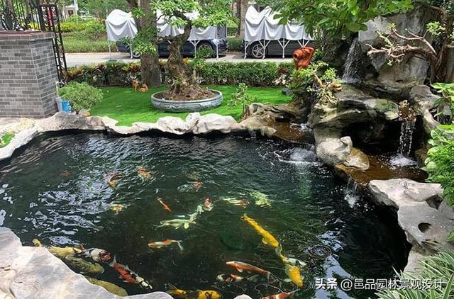 大庭院建什麼樣的魚池（為什麼國人的院子都喜歡做一個魚池）5