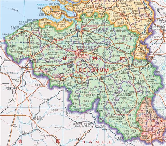 歐洲西部的景點分布圖（世界旅遊地圖攬勝）1