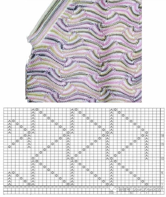 紫色線針織搭配圖案（簡單而美麗的Missoni圖案）9