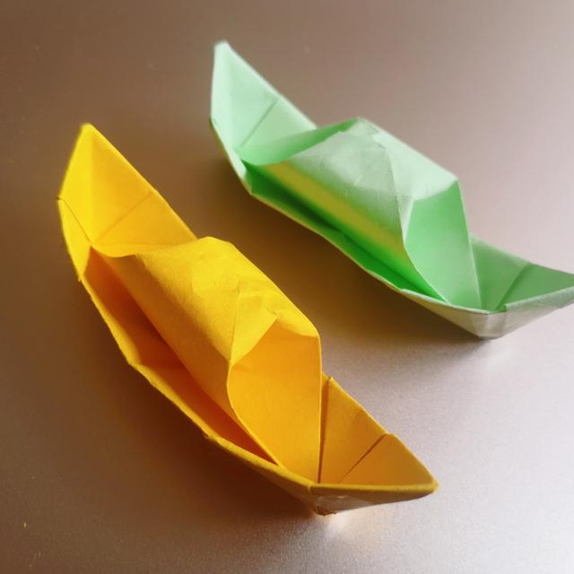 立體折紙手工烏篷船（烏篷船折紙教程）12