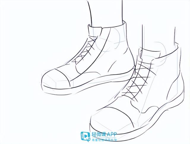 漫畫怎麼畫不同位置的鞋子（漫畫人物鞋子畫法）3