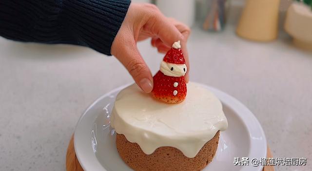 聖誕節生日蛋糕教程（2款聖誕傾情系列4寸雪人蛋糕教程）32