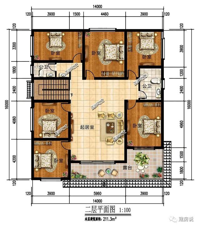 中式風格的自建房設計（歐式中式新中式）11