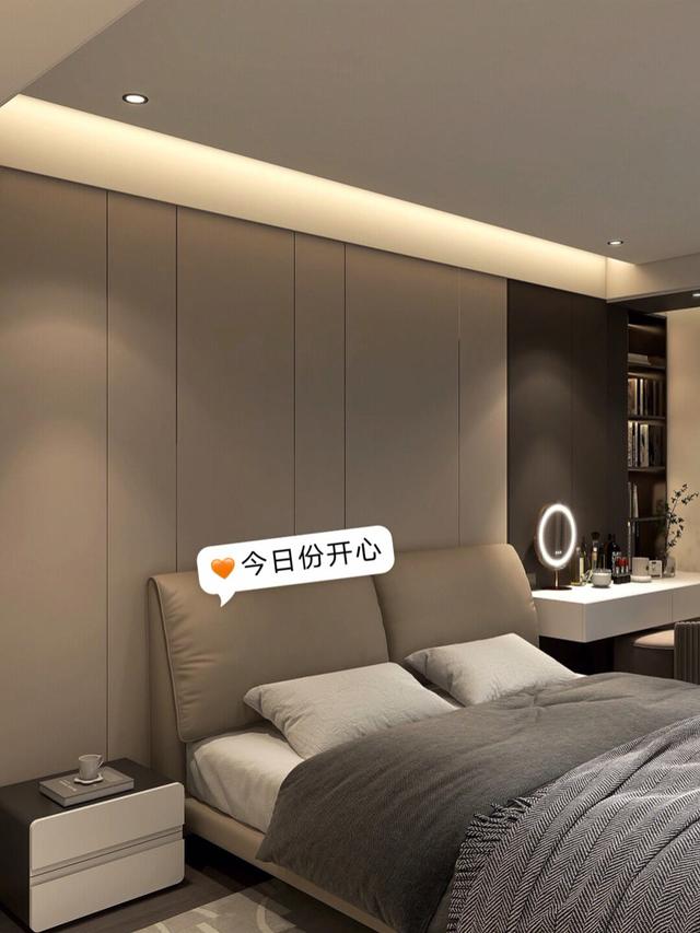 主卧室床頭背景牆簡單設計（27款最流行的卧室床頭背景牆設計分享）10