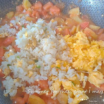 西紅柿土豆燴飯教程（西紅柿雞蛋土豆燴飯比賣的還好吃）9