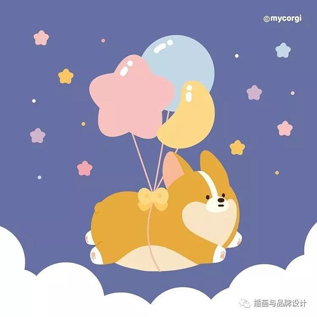 治愈系的可愛動物插畫（插畫韓國插畫師的100隻肥萌小甜狗）36